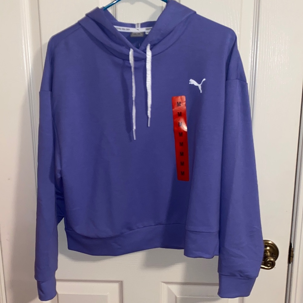 Purple pull over sweatshirt